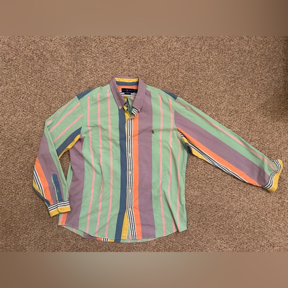 Ralph Lauren Striped Oxford Men’s Cotton Shirt size XXL - Picture 5 of 10